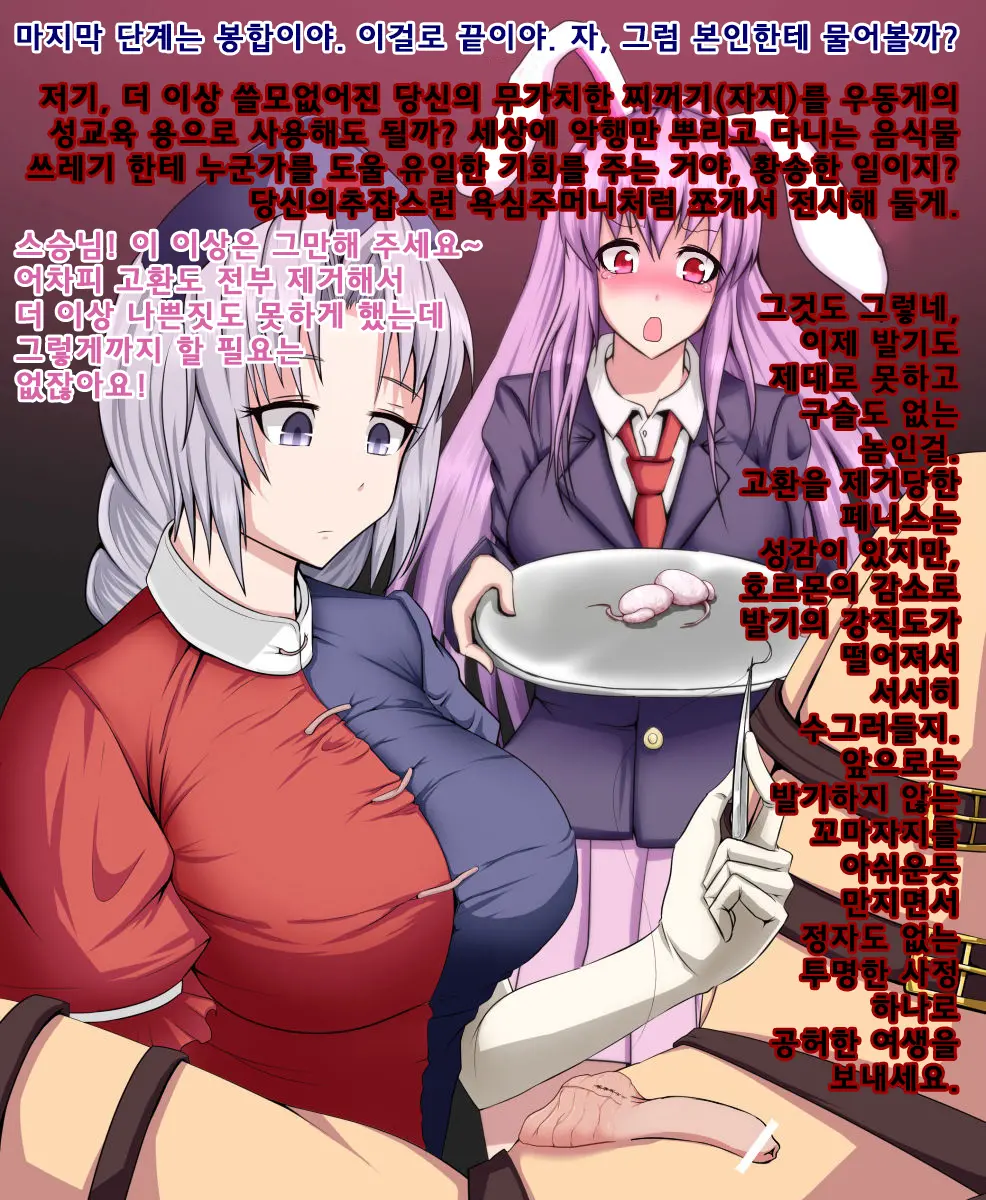 Eirin To Udonge No Kyousei Kougan Tekishutsu Shujutsu L 에이린과 우동게의 강제 고환 적출 수술